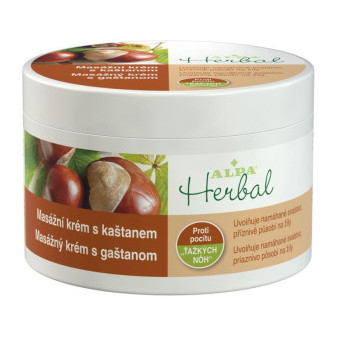 Alpa Herbal Krém masažní s kaštanem 250ml
