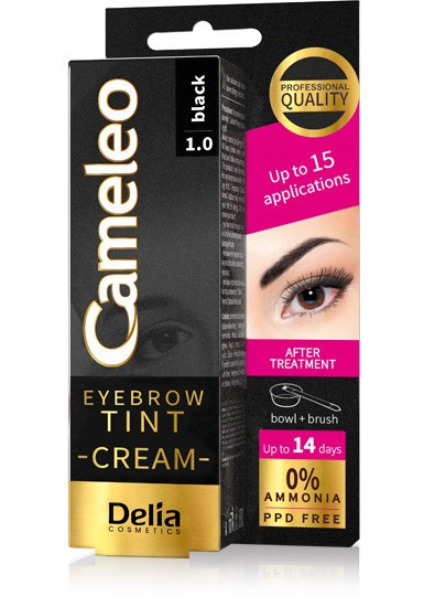Delia Cosmetic Cameleo Barva na obočí Černá 15ml