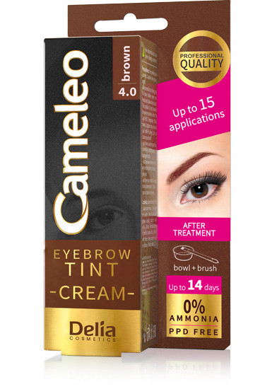 Delia Cosmetic Cameleo Barva na obočí Hnědá 15ml