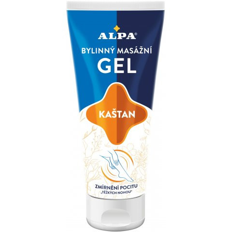 Alpa Gel bylinný masážní Kaštan 100ml