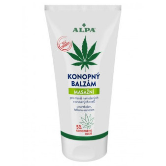 Alpa Balzám Konopný masážní s konopným olejem 150ml