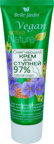 Belle Jardin Krém na nohy Vegan active Nature Lněná semínka a D-panthenol 85ml