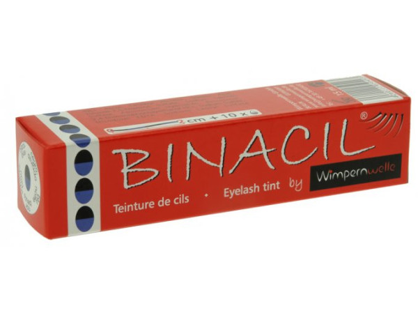 BINACIL Barva na řasy a obočí 15g Černo-modrá