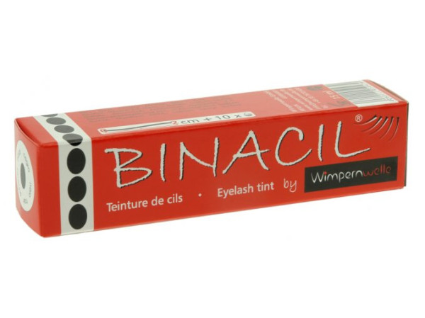 BINACIL Barva na řasy a obočí 15g Světle černá grafitová