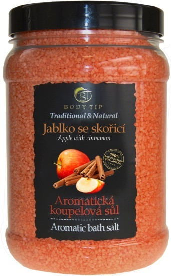 Body Tip Sůl koupelová aromatická Jablko se skořicí 1500g