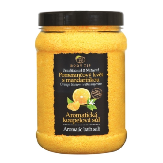 Body Tip Sůl koupelová aromatická Pomerančový květ s mandarinkou 1500g