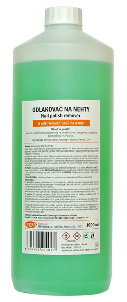 Cedro Odlakovač na nehty 1l Zelený
