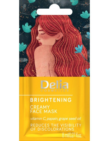 Delia Cosmetic  Maska pleťová Rozjasňující krémová 8ml