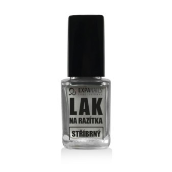 Expa Nails Lak na razítka 12ml Stříbrný