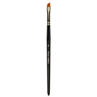 Štětec na gel Černý gold sable Šikmý