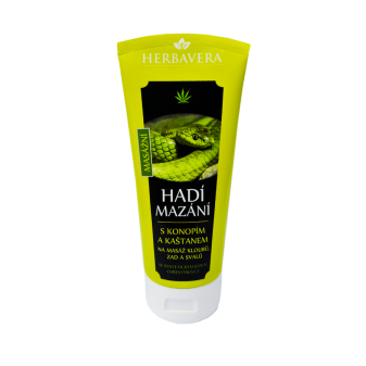 HERBAVERA Hadí mazání s konopím a kaštanem 200ml