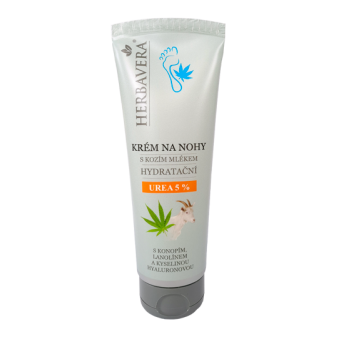 HERBAVERA Krém na nohy hydratačí s kozím mlékem 120ml