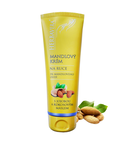 HERBAVERA Krém na ruce Mandlový s jojobou 120ml