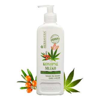 HERBAVERA Mléko tělové konopné 400ml