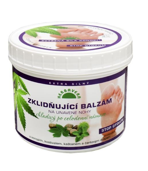 HERBAVERA Balzám Zklidňující na unavené nohy 500ml