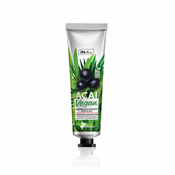 INelia Krém na ruce regenerační a ochranný Vegan Acai 100ml