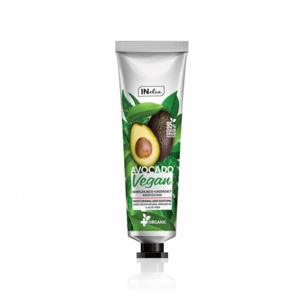 INelia Krém na ruce hydratační a zklidňující Vegan Avocado 100ml