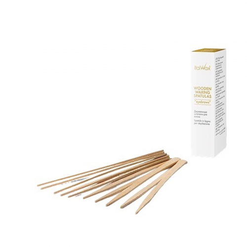 ItalWax Špachtle dřevěna Eyebrow 50ks