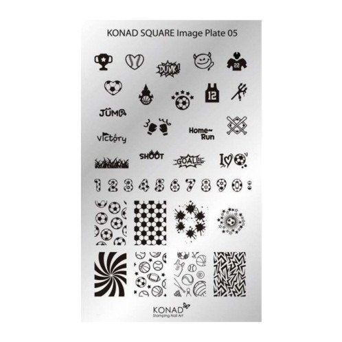 KONAD Razítka image destička Square 05