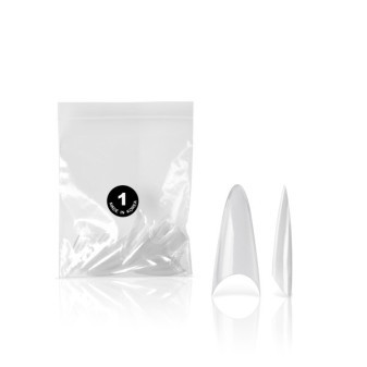 Nehtové tipy Stiletto clear