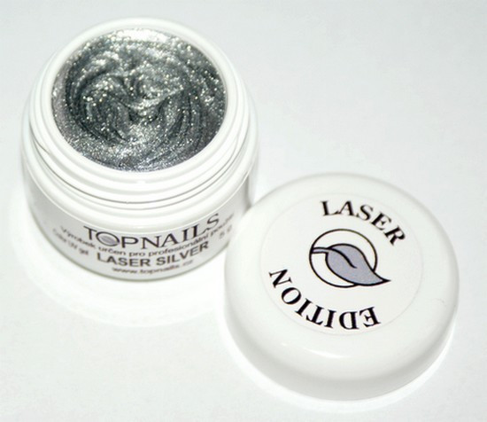 Topnails UV Gel barevný Laser 5g Silver