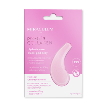 MIRACULUM Collagen Pro-Skin Hydrogel podložky pod oči 2ks