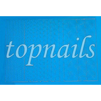 Obtisky Topnails Modré kruhy