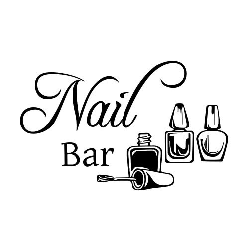 Samolepka na zeď Nail bar 36x57cm