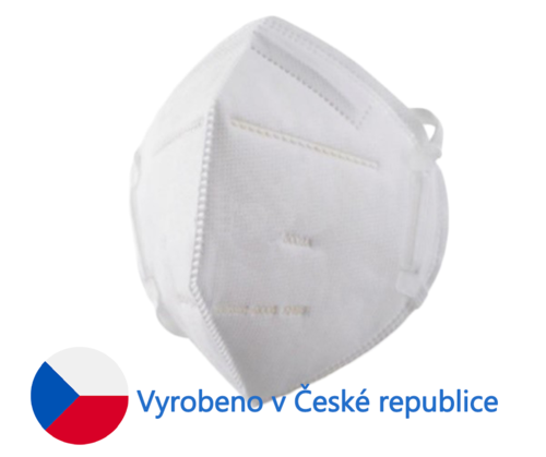 Respirátor FFP2 výroba ČR 1ks