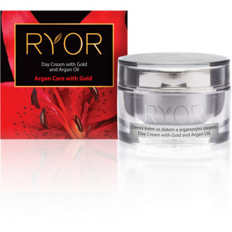 Ryor Krém denní se zlatem a arganovým olejem 50ml