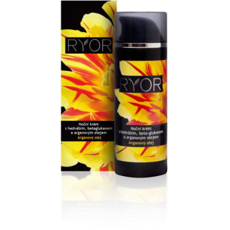 Ryor Krém noční s hedvábím, beta-glukanem a arganovým olejem 50ml