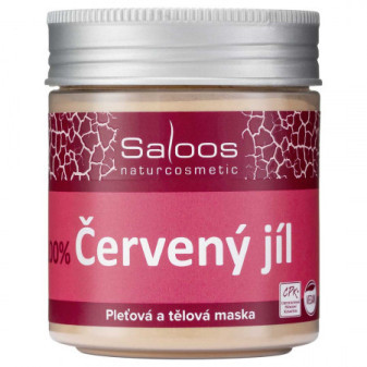 Saloos Maska tělová a pleťová Červený jíl 140g