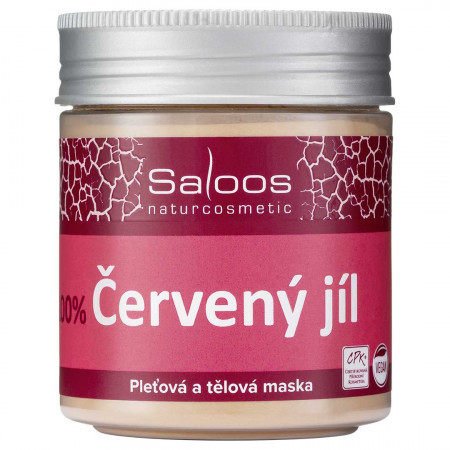 Saloos Maska tělová a pleťová Červený jíl 140g