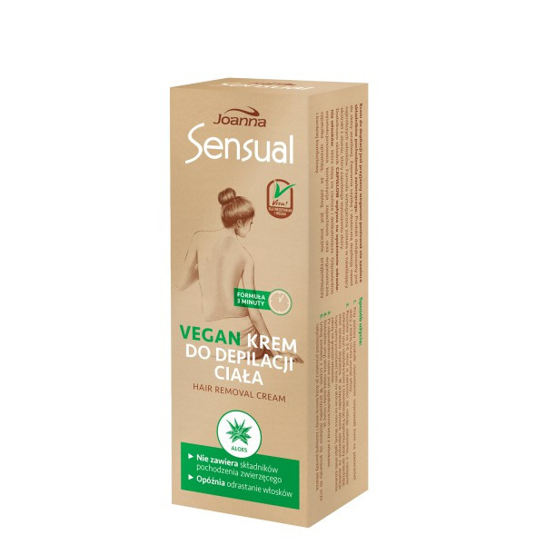 Joanna Sensual VEGAN krém depilační na tělo Aloe vera 100g