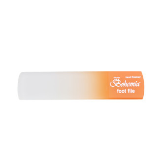 Bohemia Škrabka skleněná na ztvrdlou kůži 160/6mm Oranžová