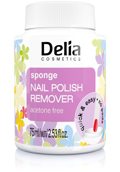 Delia Cosmetic Odlakovač bezacetonový s houbičkou 75ml
