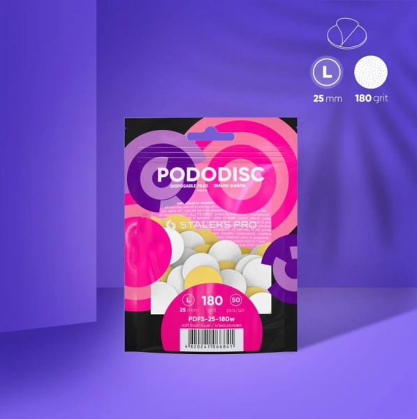 Staleks Pododisk Pro Pilník bílý L hrubost 180