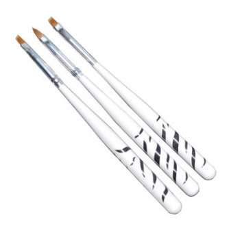 Štětec na gel sada zebra 3ks