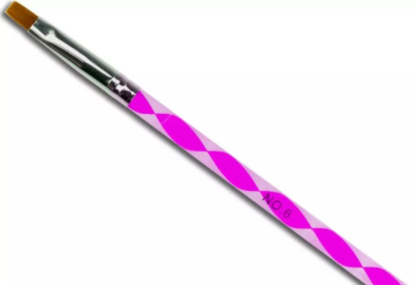 Štětec na gel Plexi Růžový 6