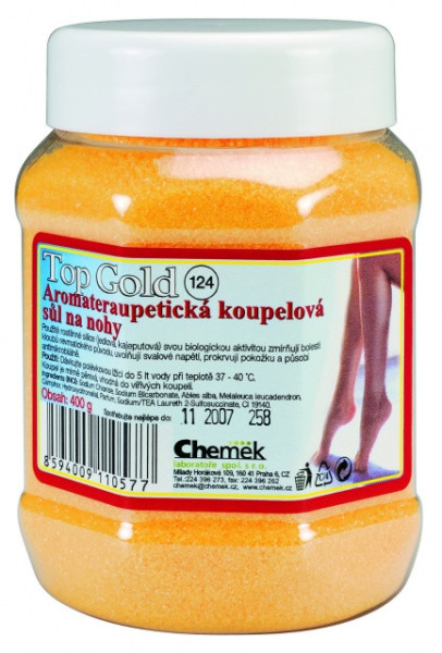Top gold Sůl Aromaterapeutická koupelová na nohy 400g