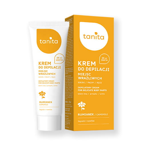 Tanita Heřmánkový depilační krém na citlivá místa 125ml