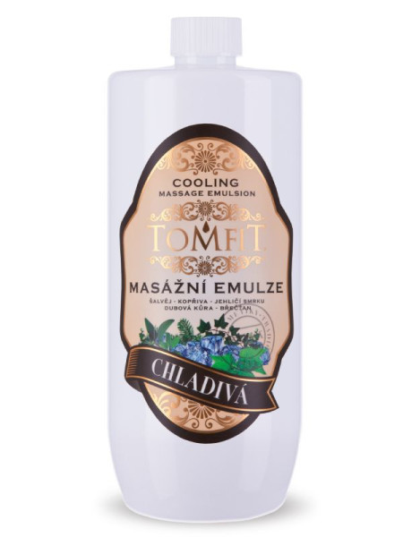 TOMFIT Masážní emulze chladivá 1l