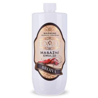 TOMFIT Masážní emulze hřejivá 1l