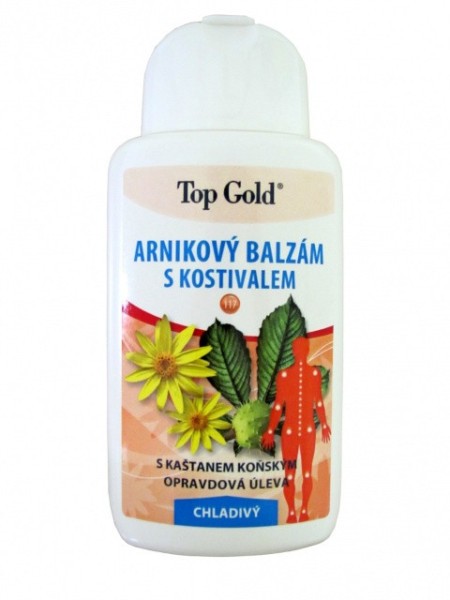 Top gold Balzám arnikový s kostivalem Chladivý 200ml