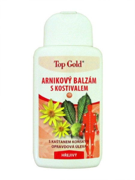 Top gold Balzám arnikový s kostivalem Hřejivý 200ml