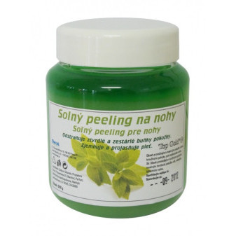 Top gold Peeling solný na nohy Máta 550g
