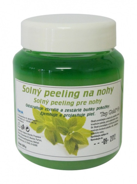 Top gold Peeling solný na nohy Máta 550g