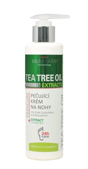 VIVAPHARM Krém na na nohy Tea Tree Oil 200ml