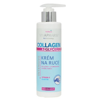 VIVAPHARM Krém na ruce a nehty s Collagenem 200ml