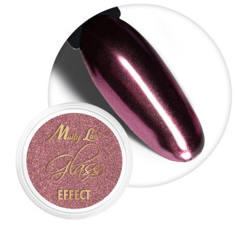 Zdobící prach Glass Effect Deep pink 4